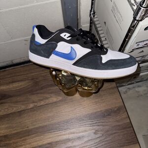 Mens Size 12 - Nike SB Alleyoop White Team Royal Blue Black Skate Shoes